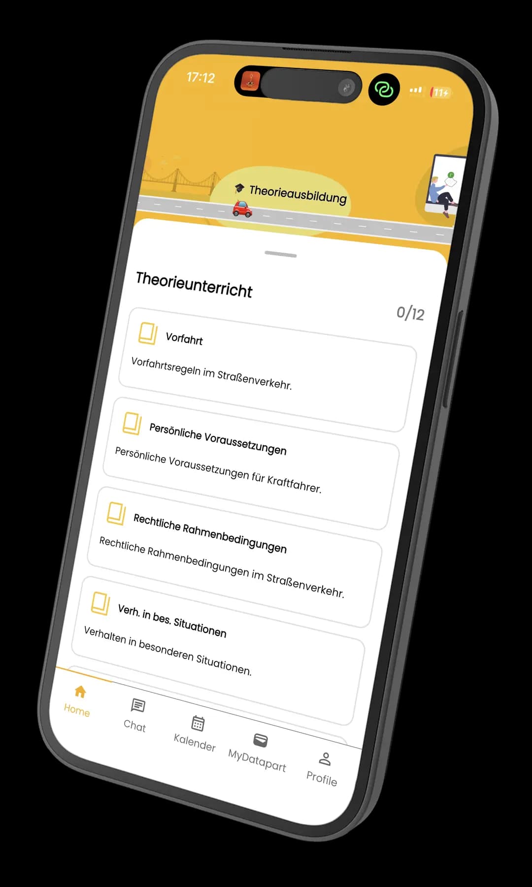 ALLE THEORIEUNTERRICHTE IM ÜBERBLICK